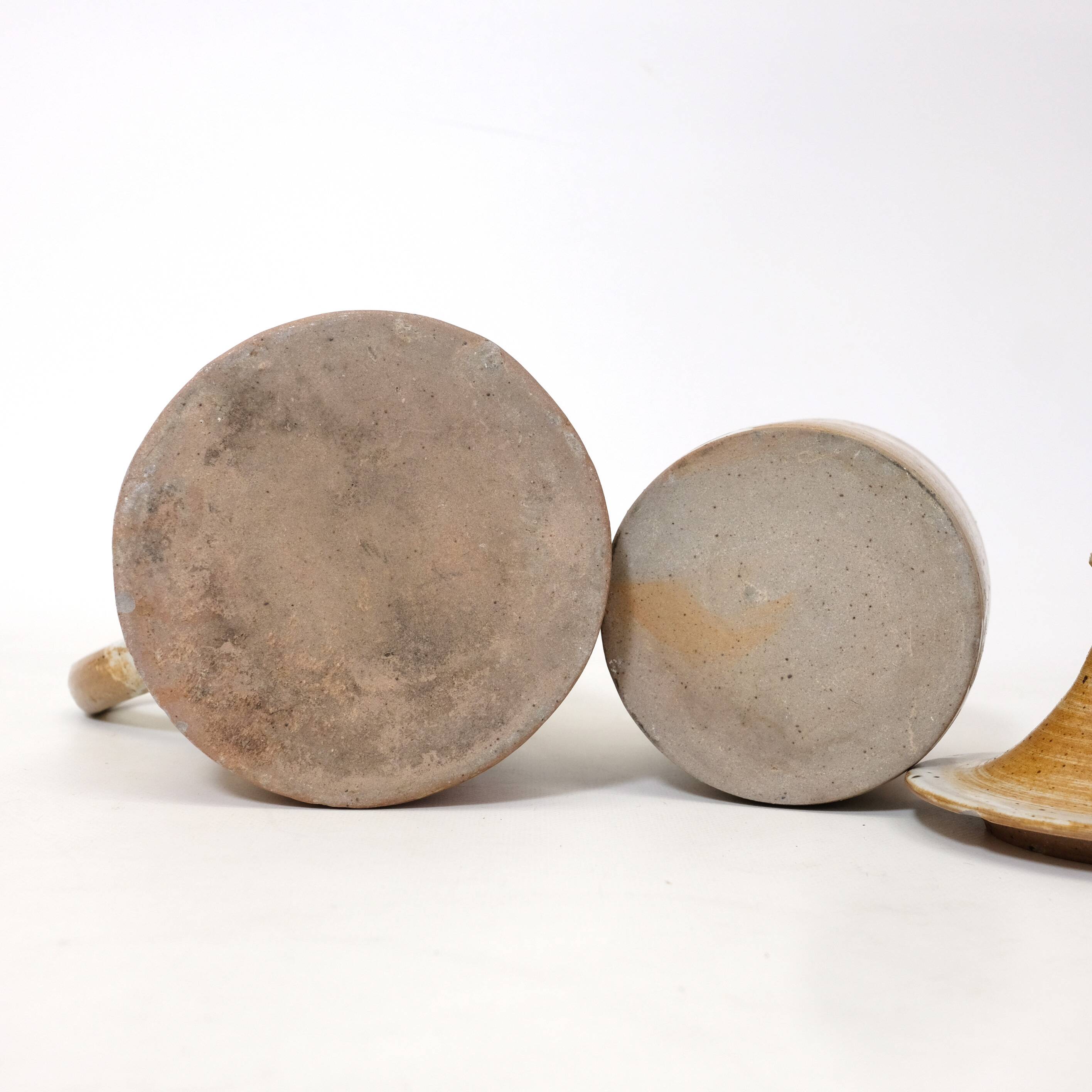 Ceramic pitcher and pot, French work from the 70s.