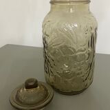 Vintage smoked glass jar