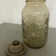 Vintage smoked glass jar