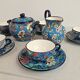 Complete tea/coffee service in Longwy enamel.