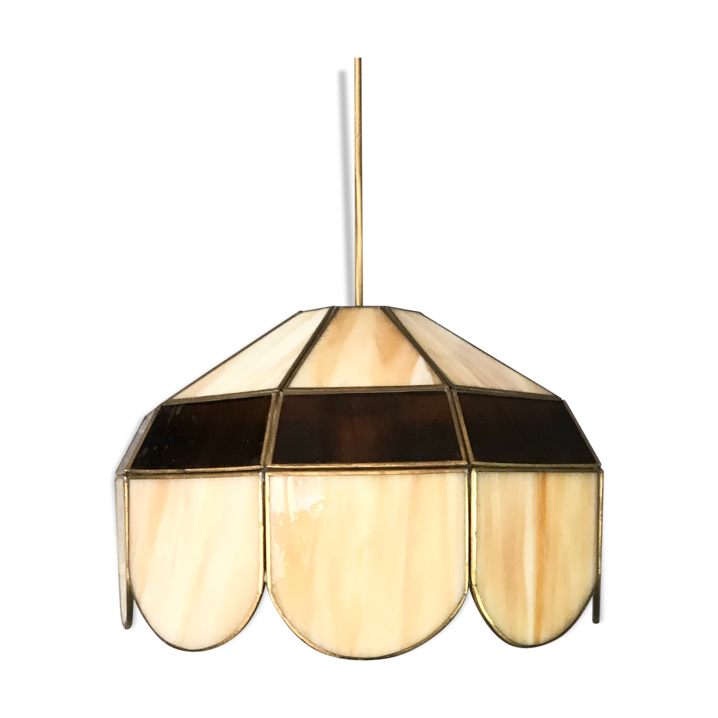Art deco chandelier hanging