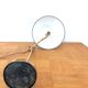 Patinated brass desk lamp, 19th century