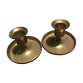 Brass candlestick duo