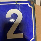 Old enamelled plaque number 12