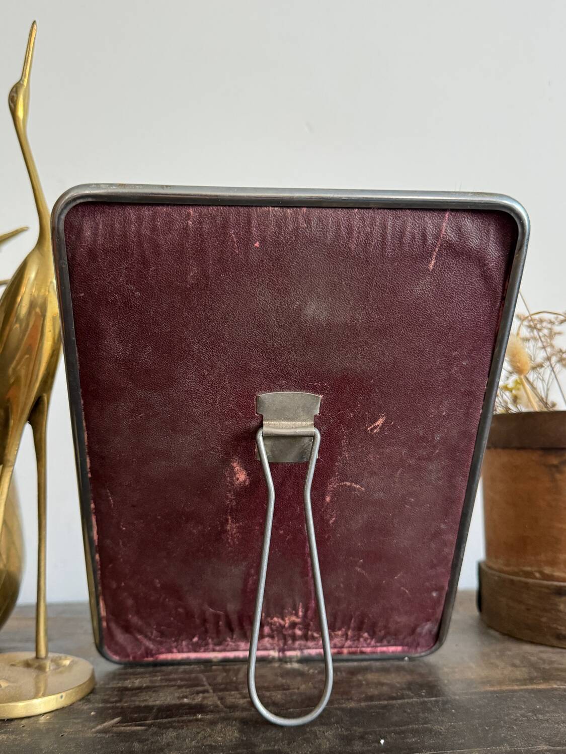 Old vintage barber mirror