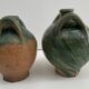 Set of 2 brissard carboys, varnished earth from the eure valley