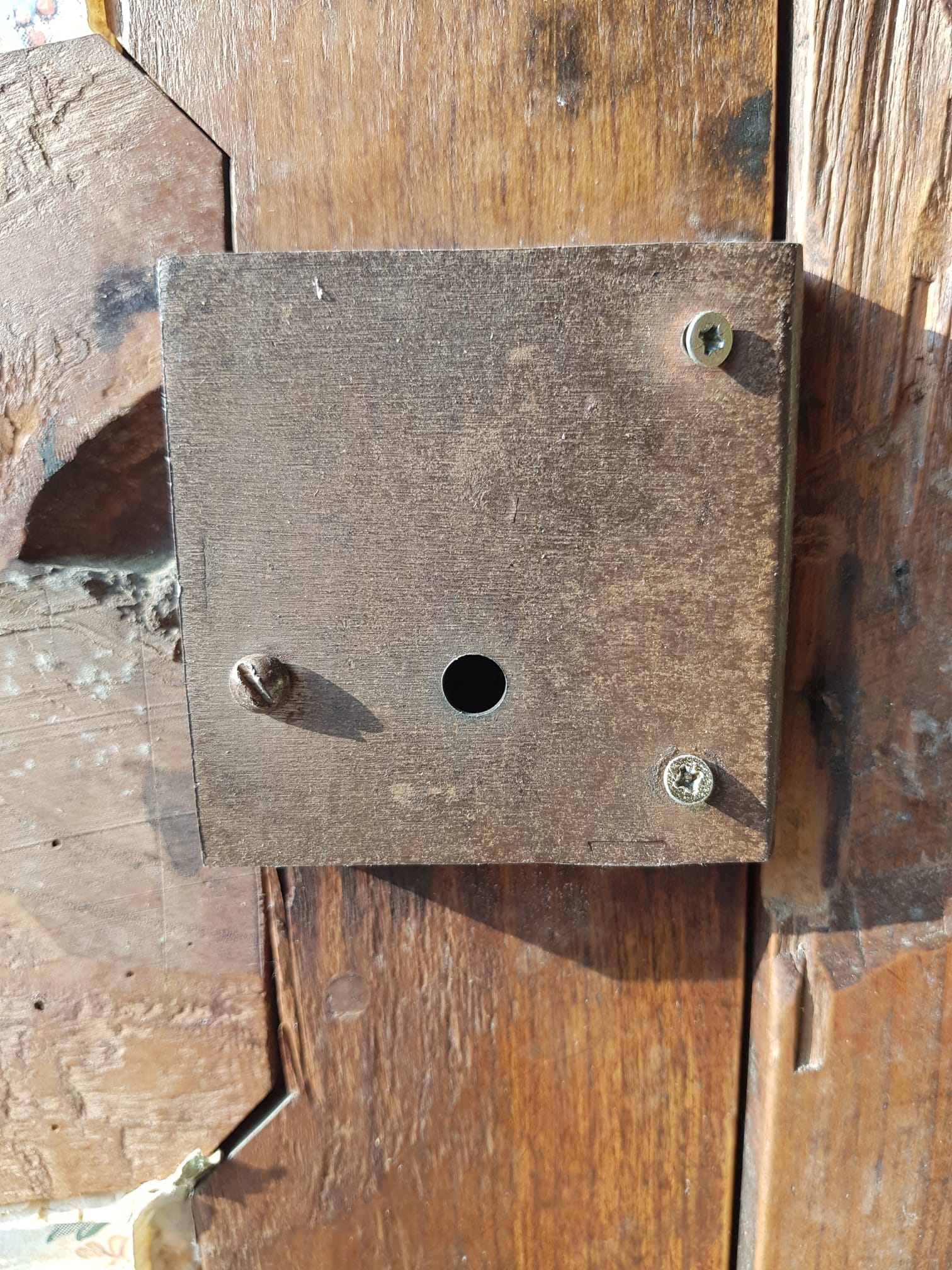 Double doors old wall closet