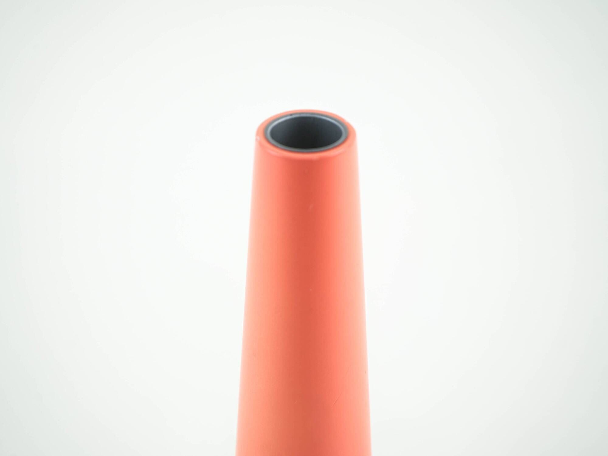 Wooden candlestick with geometric conical form, Denmark, 1970s