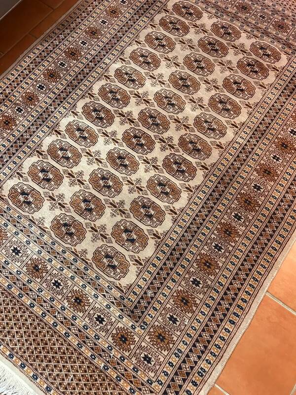 Brown Pakistani carpet
