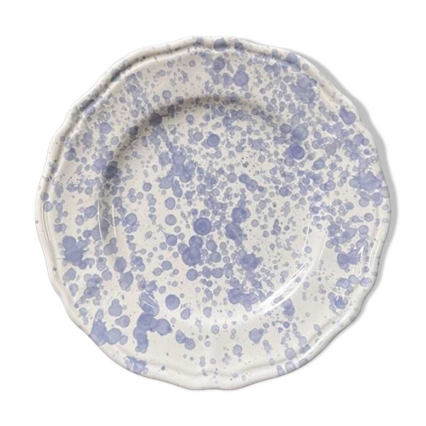 Sky blue dots plate 25cm