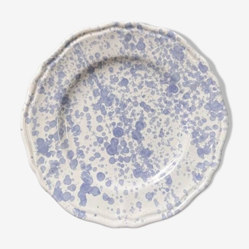 Assiette points bleu ciel 25cm