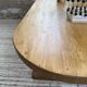Brutalist pine oval table