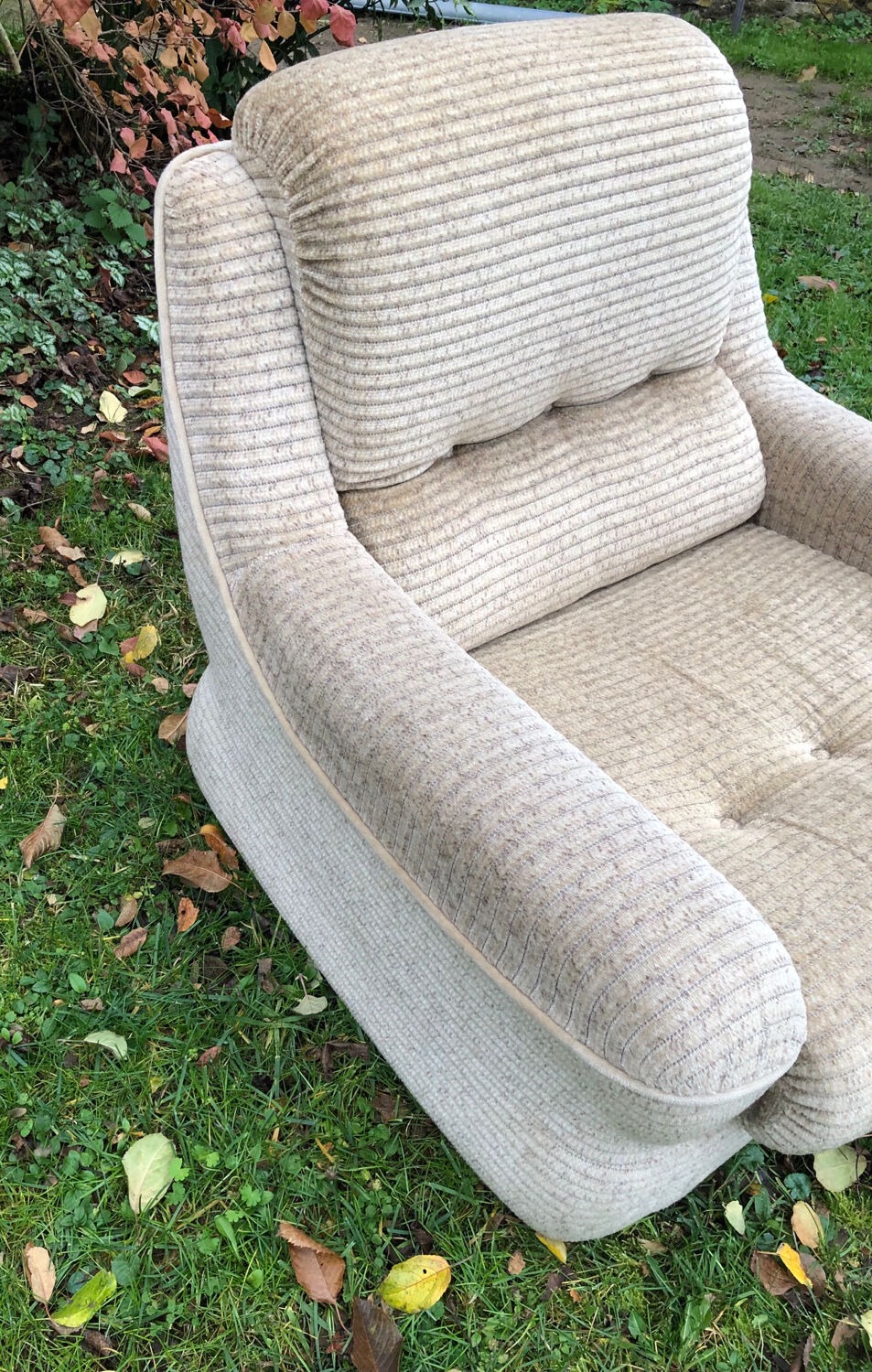 Corduroy armchair