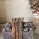 Pair of Foo Dog bookends in sculpted steatite.