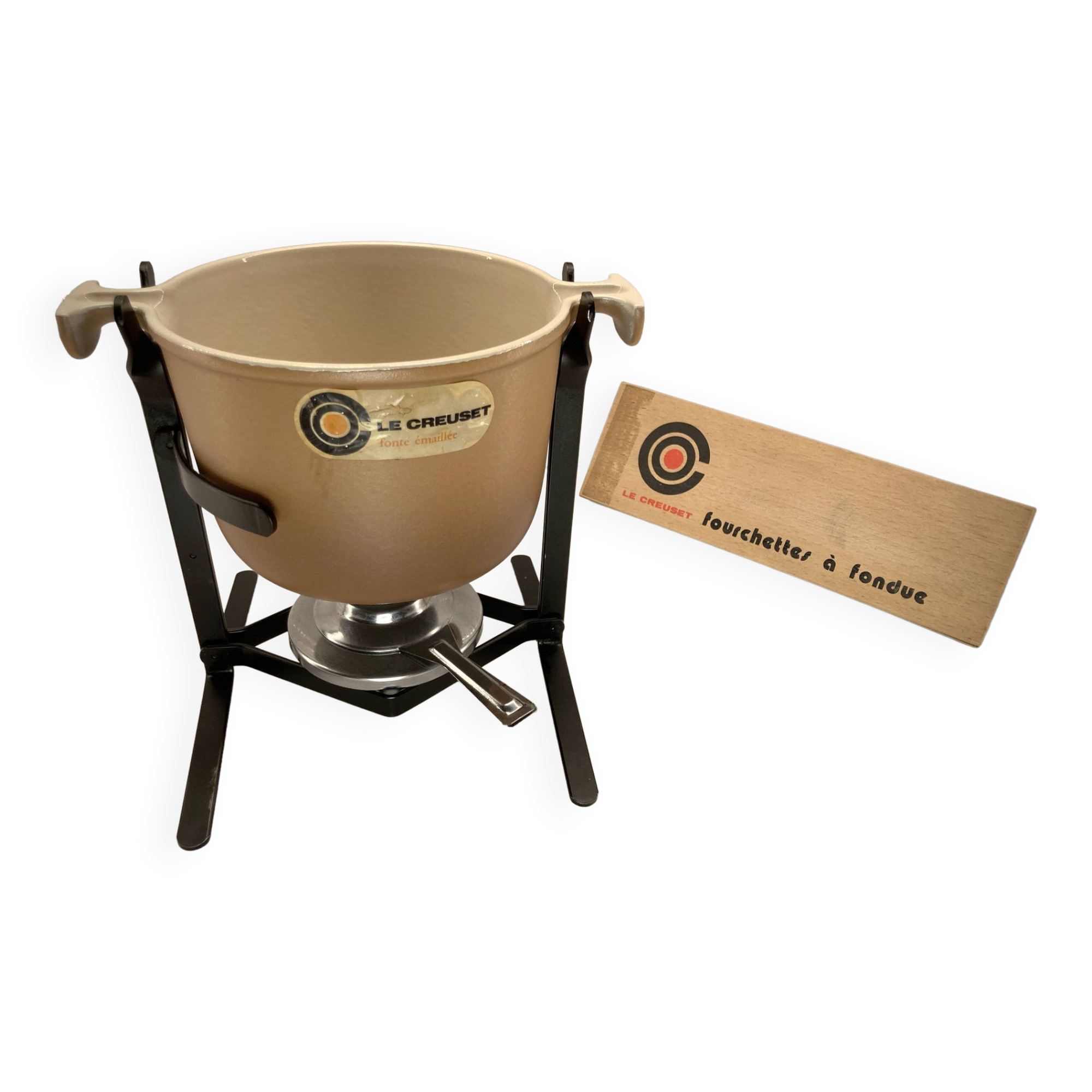 Enzo Mari for Le Creuset fondue set
