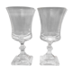 St. Louis crystal water glass duo 70s