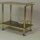 Italian Brass Serving Trolley, 1980s