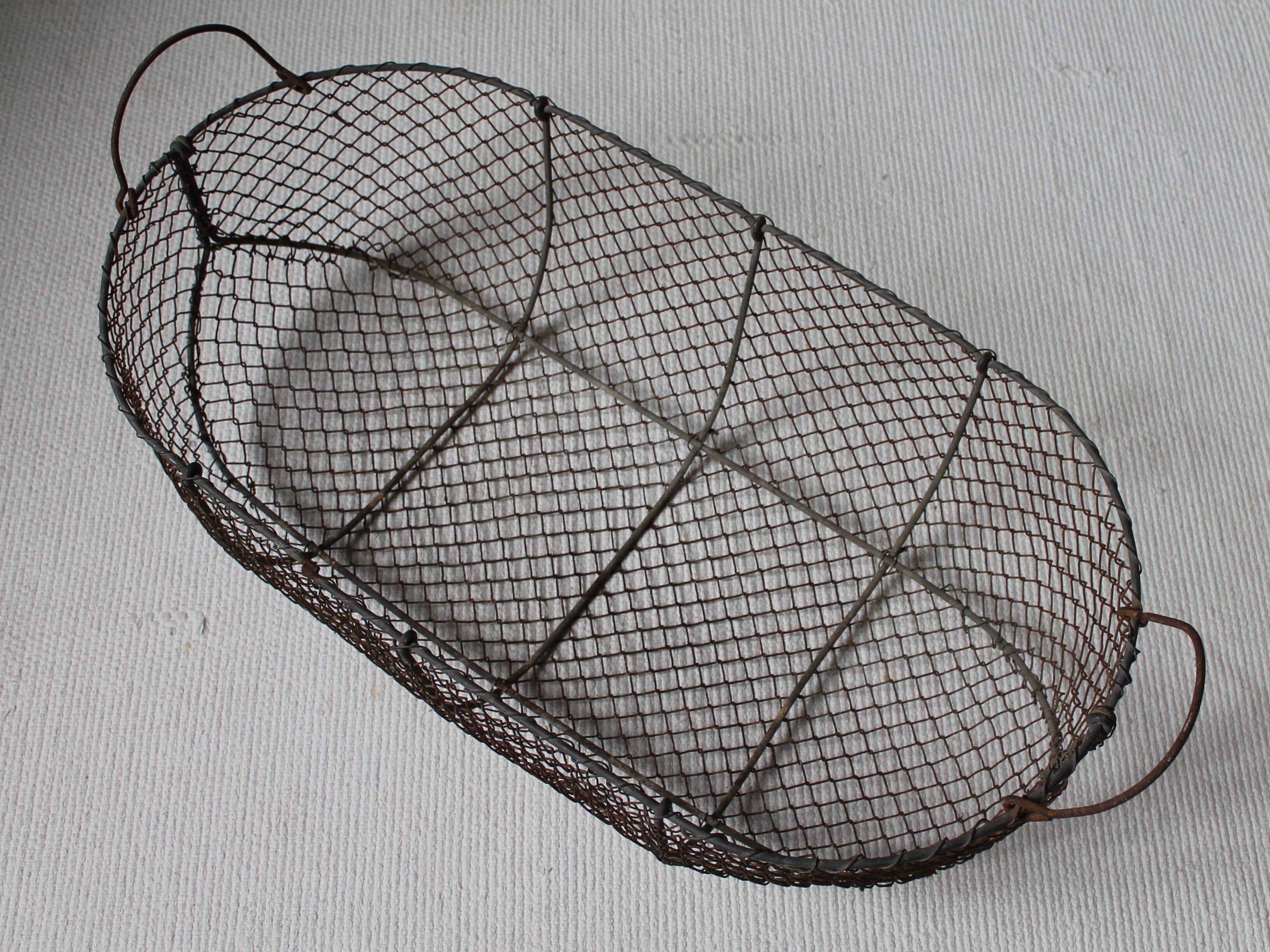 Vintage wire basket