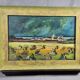 T. brice - oil on panel "breton landscape under a stormy sky" 19th century