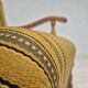 1960s, Danish lounge chair, original very good condition, furniture wool, solid oak wood.