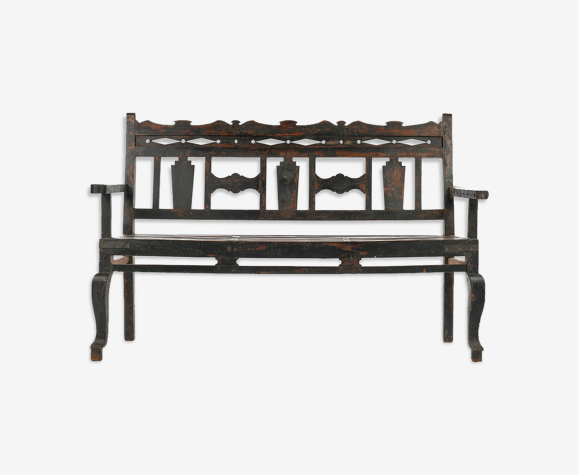 Banc en bois patiné