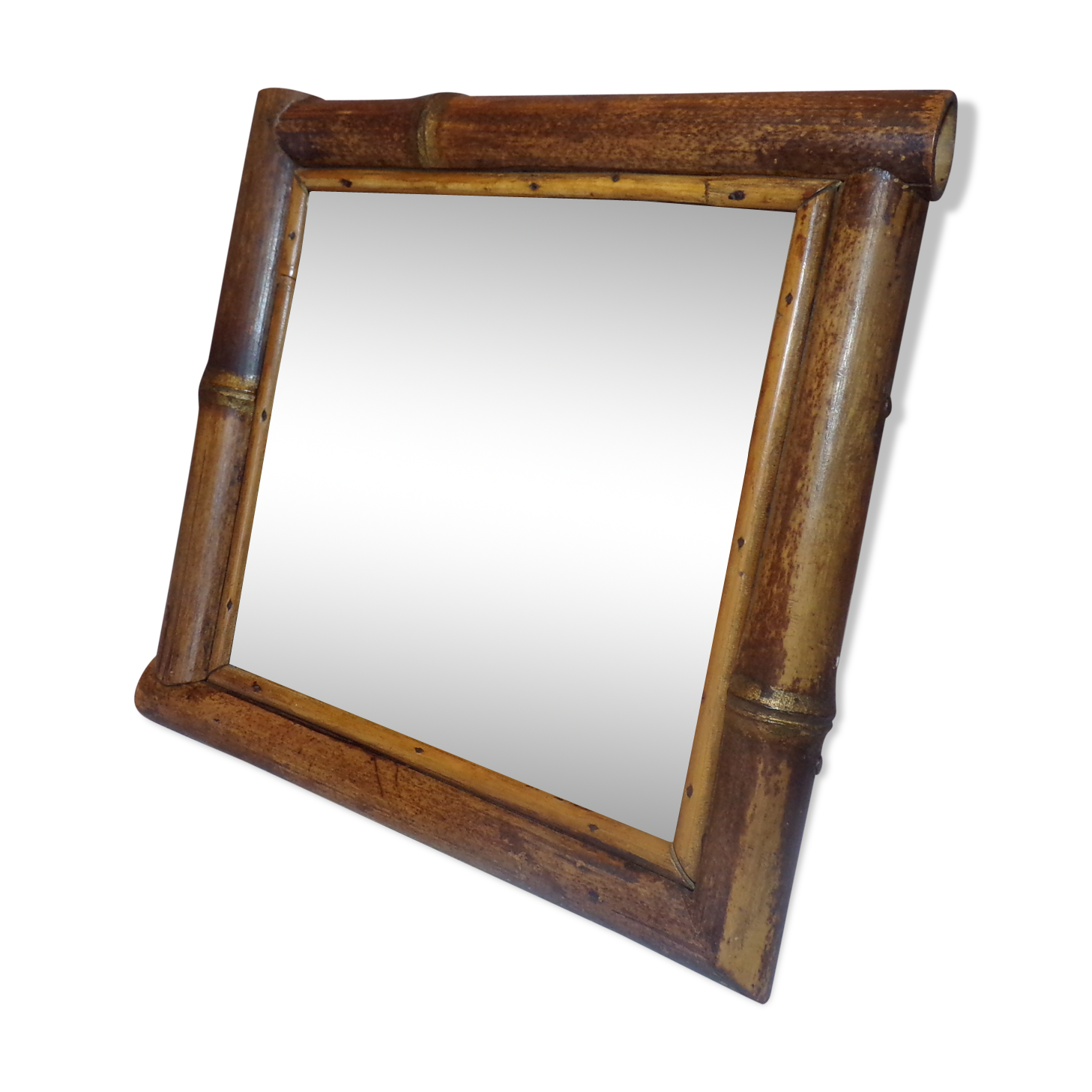 Bamboo mirror 23x23cm