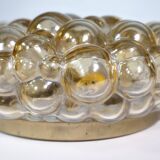 Plafonniers en verre bullé par Helena Tynell pour Glashütte Limburg, lot de 2