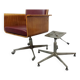 Chaise avec accoudoirs (pivotante), années 1970