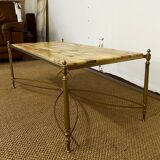 Coffee table in stone marquetry