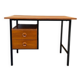 Vintage teak and metal desk