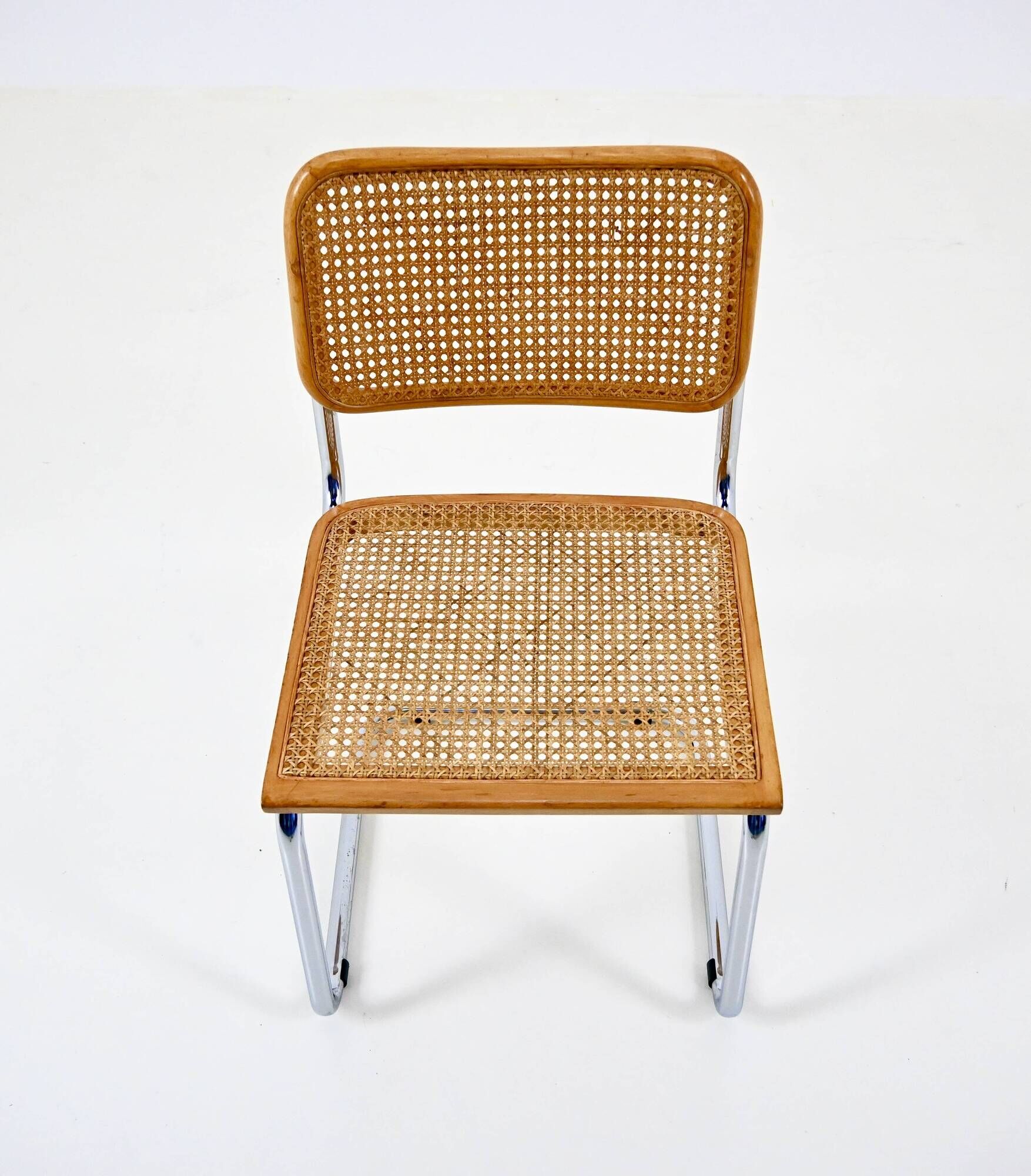Set of 6 B32 style dining chairs by Marcel Breuer.
