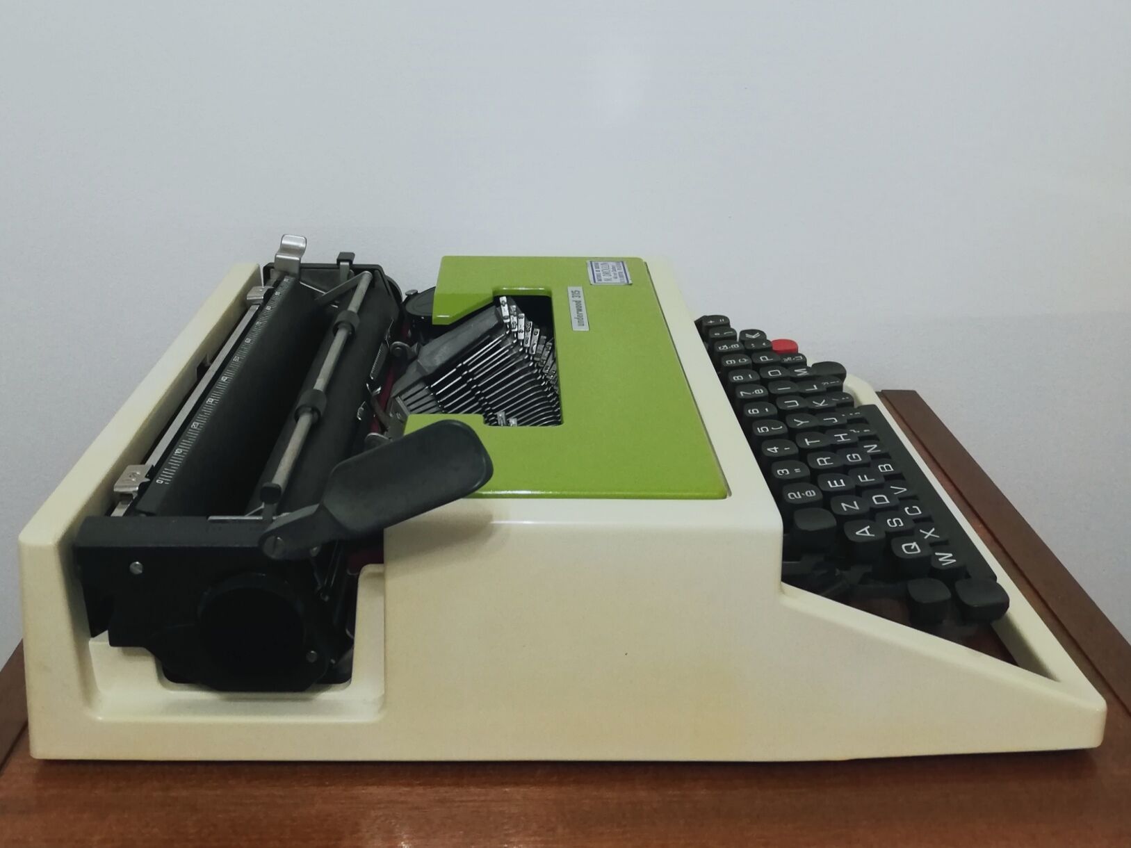 Machine à écrire Underwood 315 verte avec sa mallette