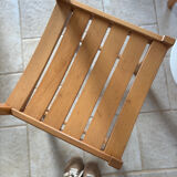 6 solid beech chairs by André Sornay