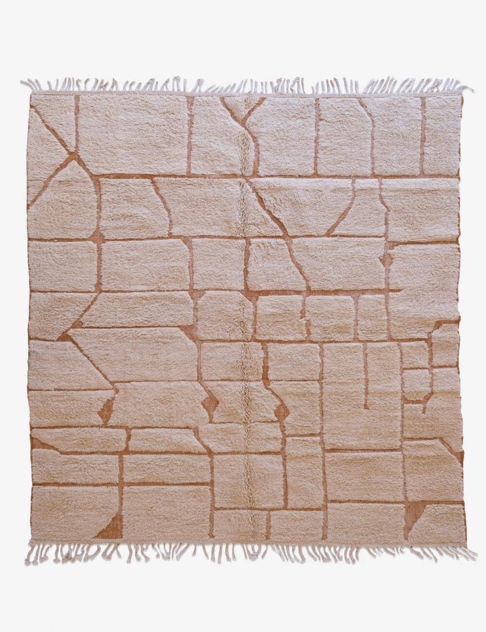 Contemporary Beige Rug - 298 x 253 cm
