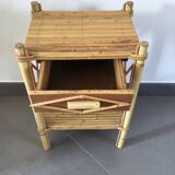 Rattan Bedside