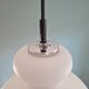 White opaline pendant lamp, Peill & Putzler, 70s