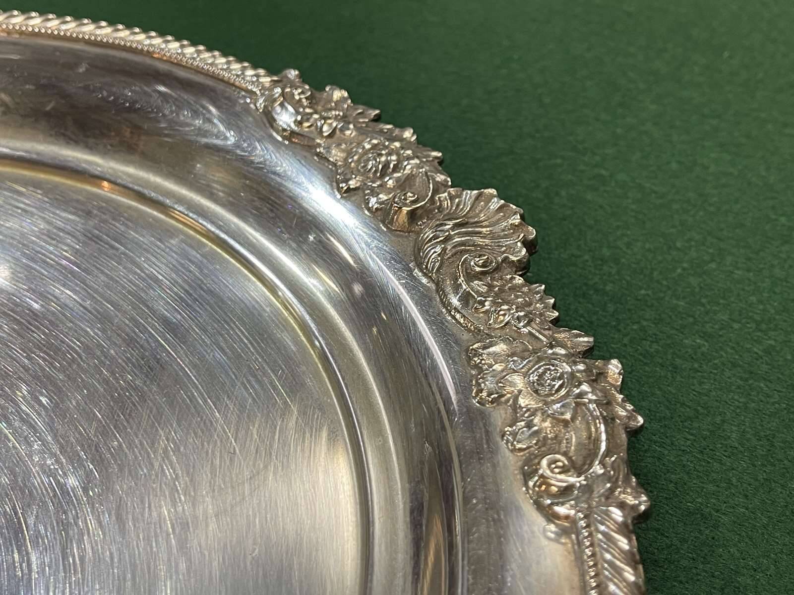 1930s English Silver Plated Tray