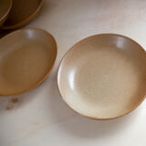 6 hollow plates gres village france