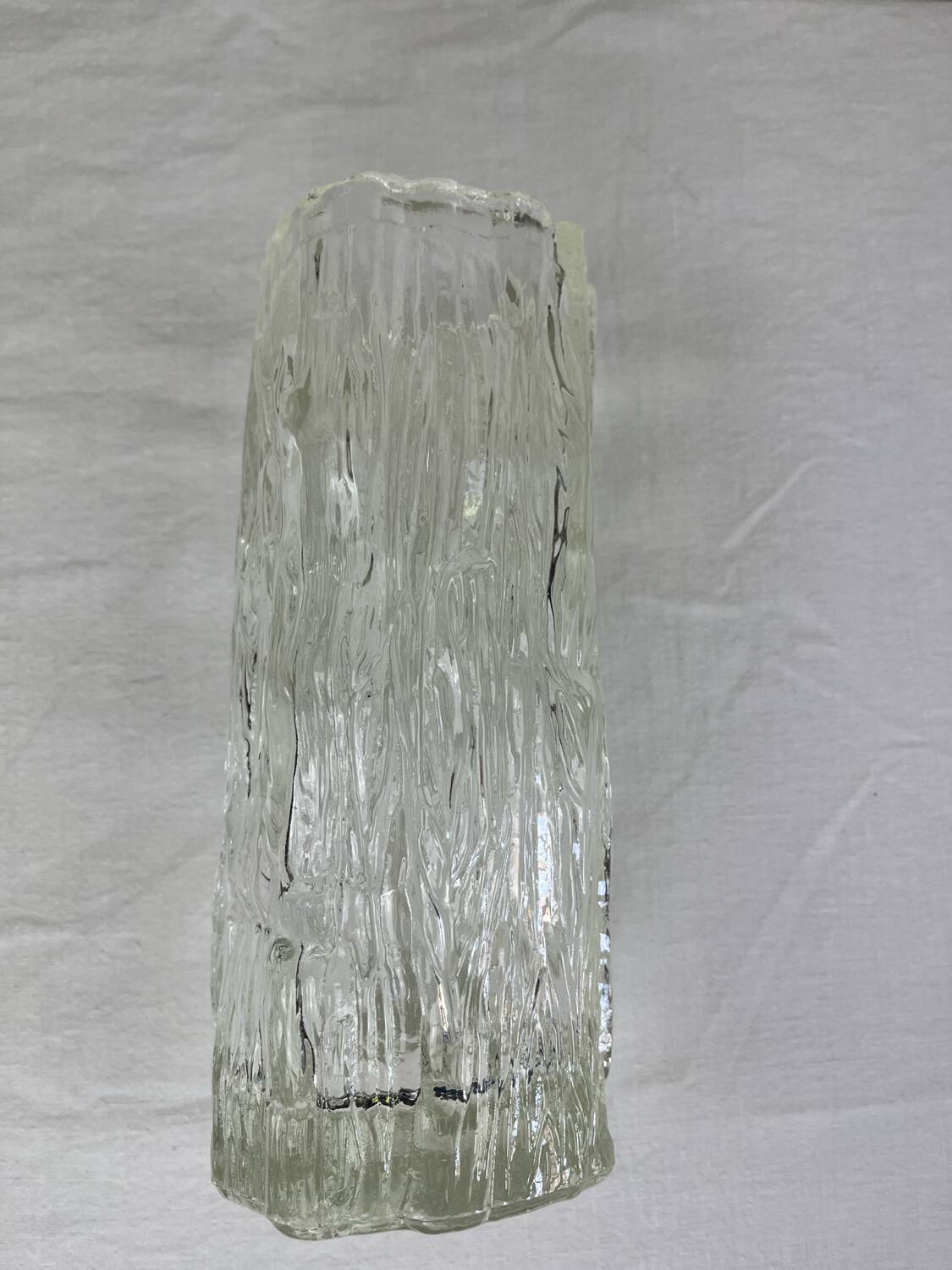 "Glass waterfall" vase