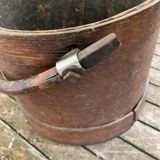 Old wooden bucket
