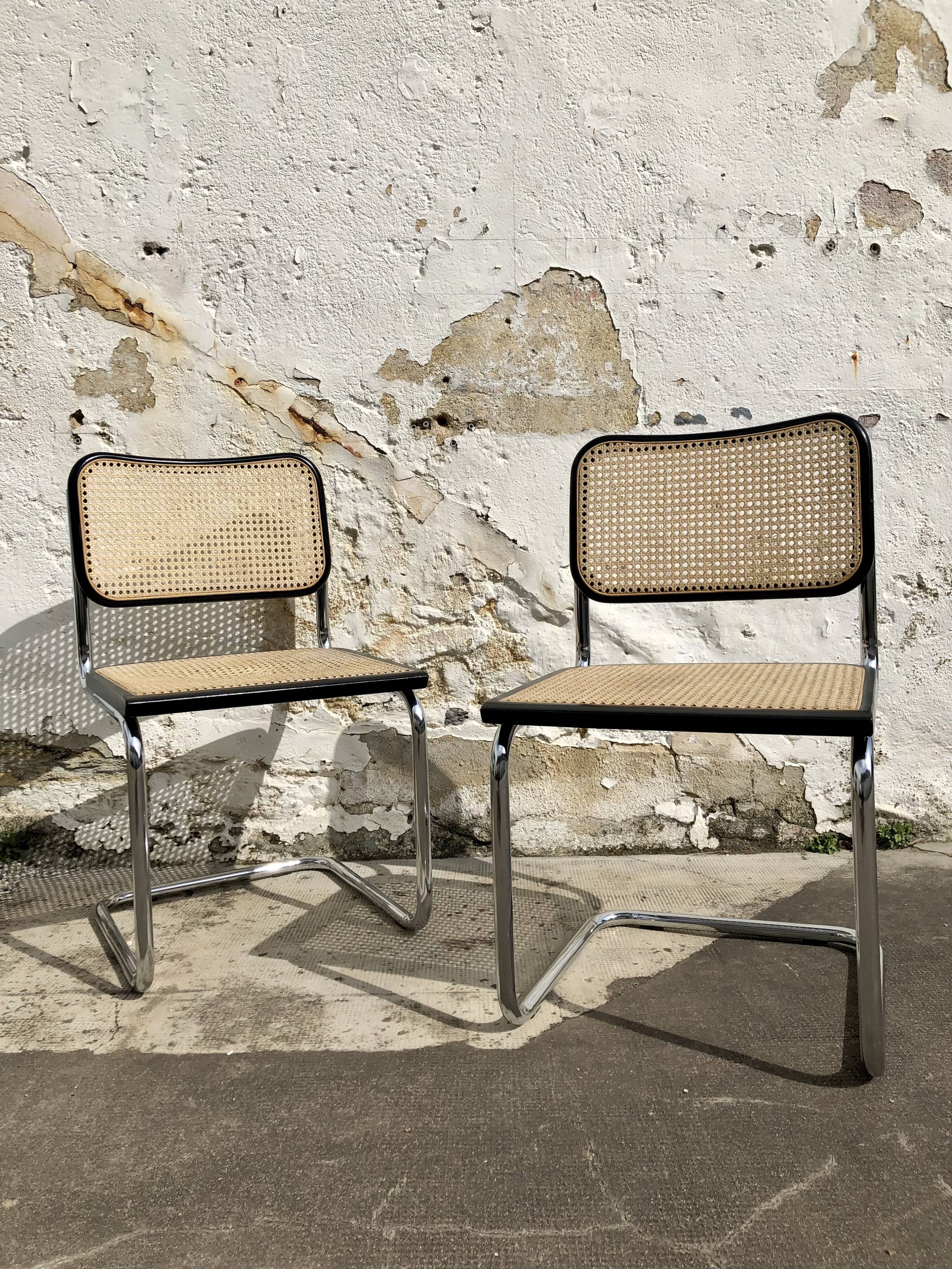 Pair of Chairs Cesca B32 Marcel Breuer