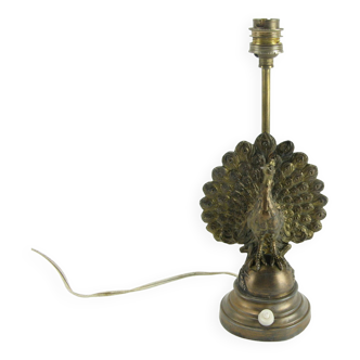 Ancienne lampe en forme de paon