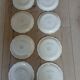 8 antique Salins dessert plates