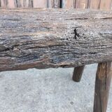 Massive wooden bench