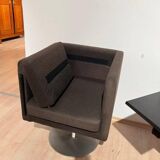 Set of Dutch Cubic Swivel Chairs with Tableau by Lensvelt, 2001