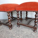 Low stool footrest style Louis XIII ep 1940
