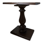 Petite table bistrot en bois à pied central tourné
