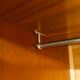 Scandinavian wardrobe 1960 honey color 4 doors L 205 cm