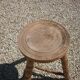 Vintage wooden tripod stool