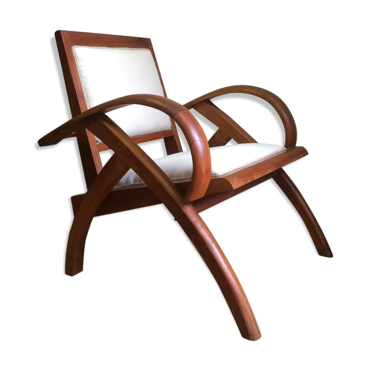 Colonial armchair in teak